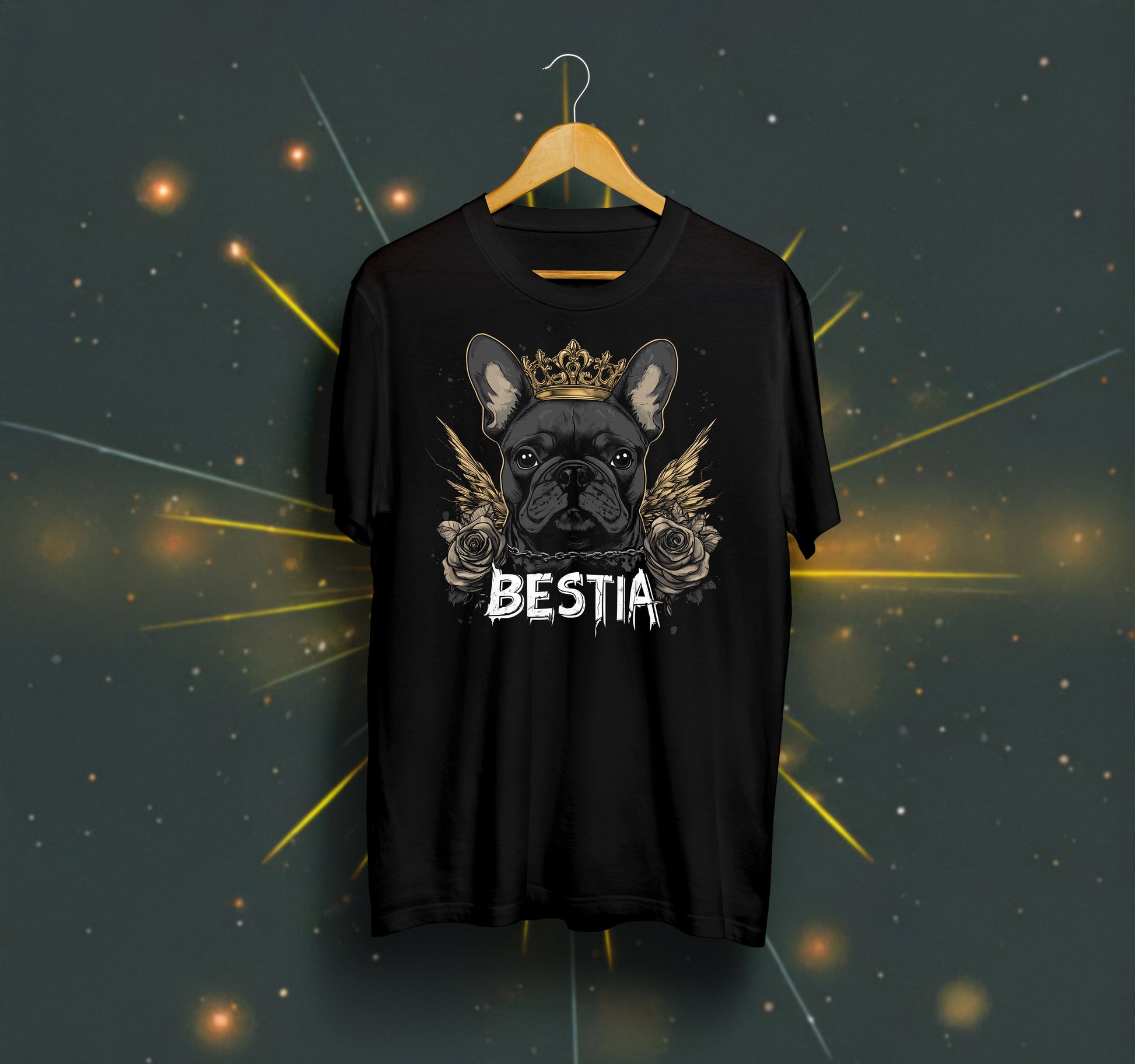 French Bulldog T-shirt Black-0